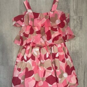 Mayoral Pink Ruffled Tiered Sundress